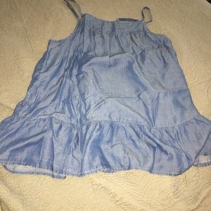 Denim flowy halter top **NEVER worn